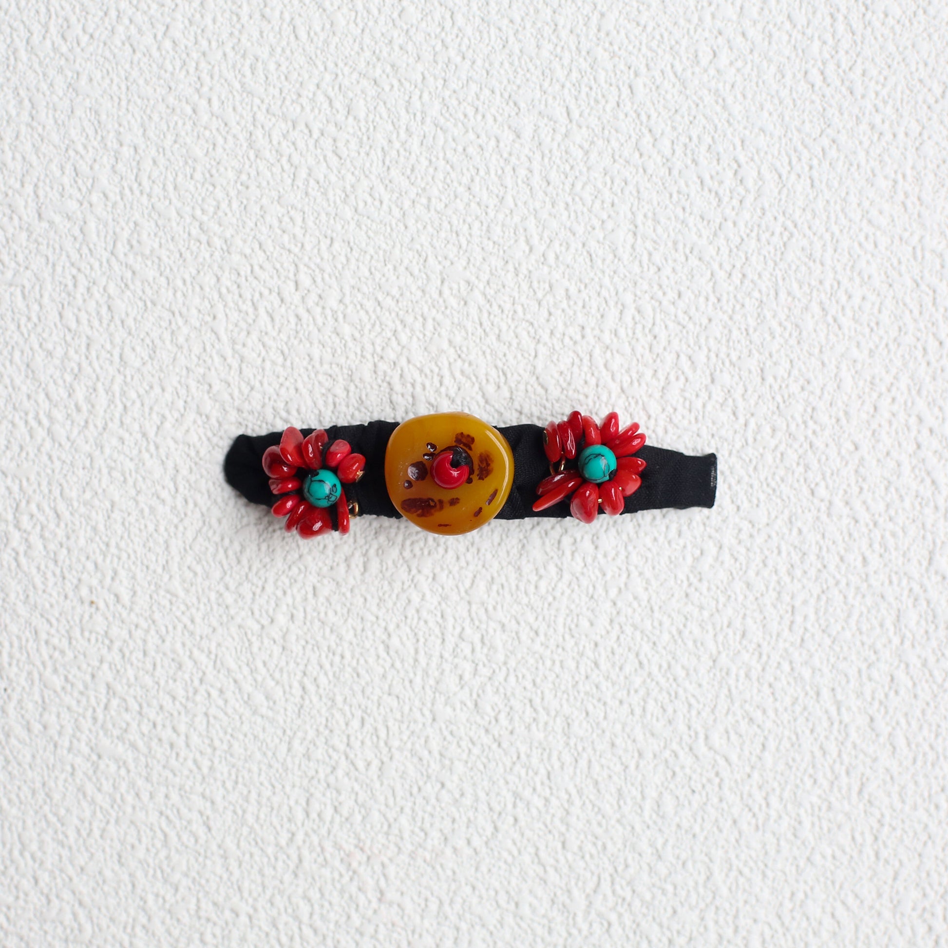Tibetan Buddhist Jewelry Culture turquoise style hairpin, Tibetan-inspired handcrafted jewelry art for modern women.