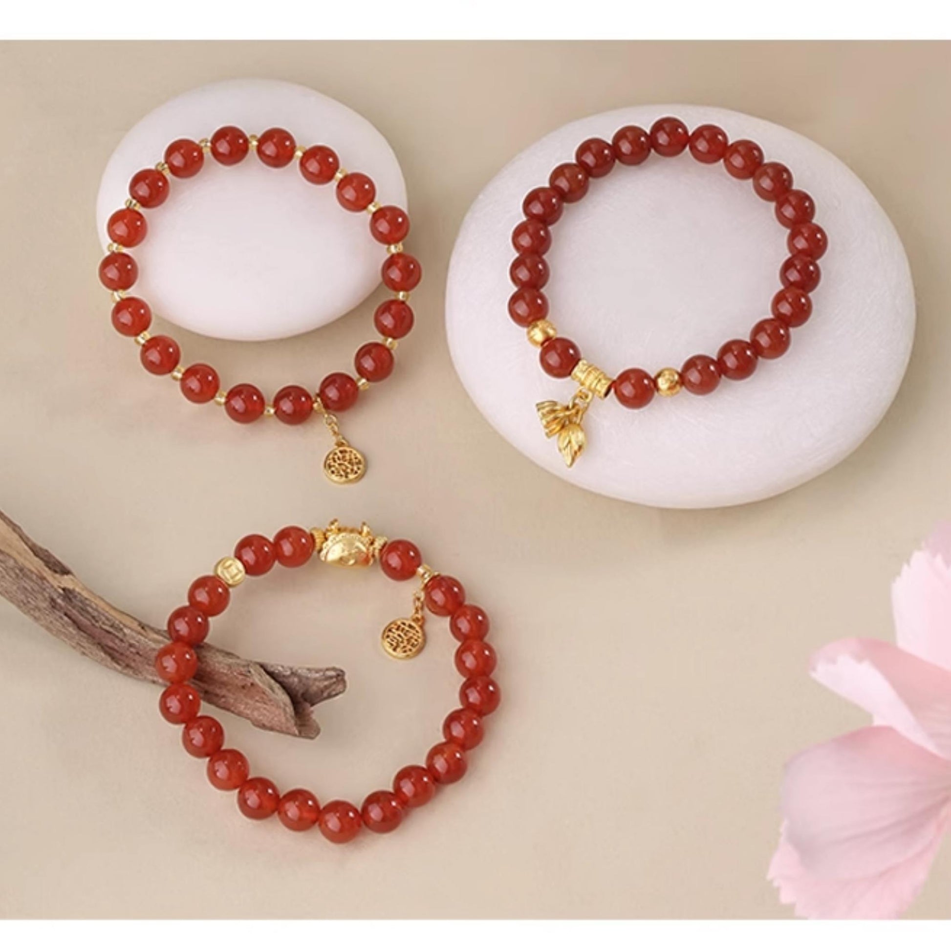 Sacred Stone Agate Strand featuring pure handcrafted agate with copper accents and silver details. This Tibetan Buddhist jewelry art embodies ancient spiritual traditions for meditation practice.