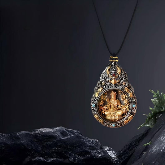 2025 Tibetan zodiac lucky pendant copper amulet necklace, handcrafted protection jewelry inspired by Tibetan Buddhist Jewelry Culture and Jewelry art