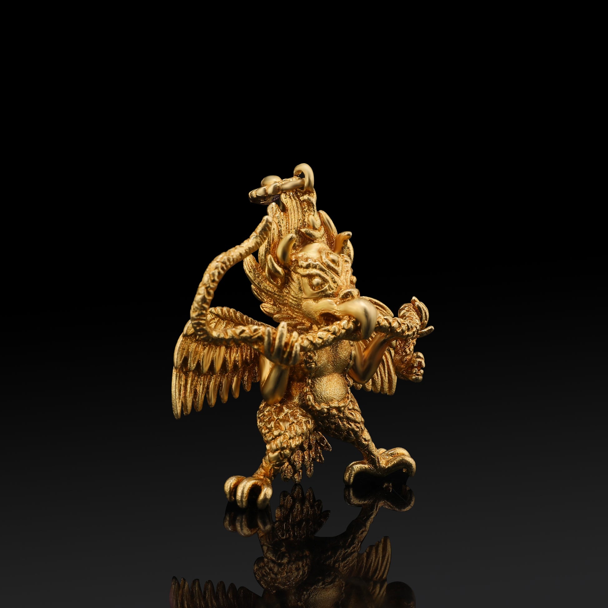 The Garuda symbolizes overcoming obstacles, attracting abundance, and enhancing prosperity in one's life.