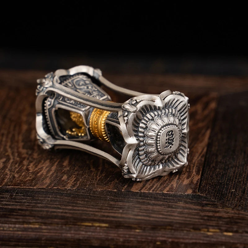 Handcrafted Zaki Lam pendant, embodying the connection between past and present lives in Tibetan Buddhism