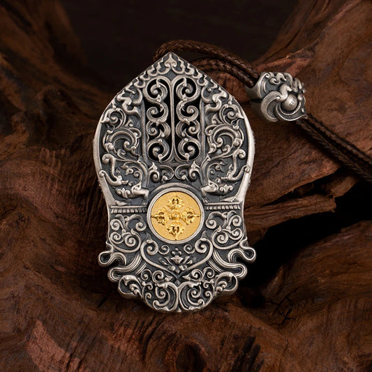 Tibetan Buddhist Jewelry Culture Zaki Lhamo goddess pendant, spiritual handmade jewelry art necklace