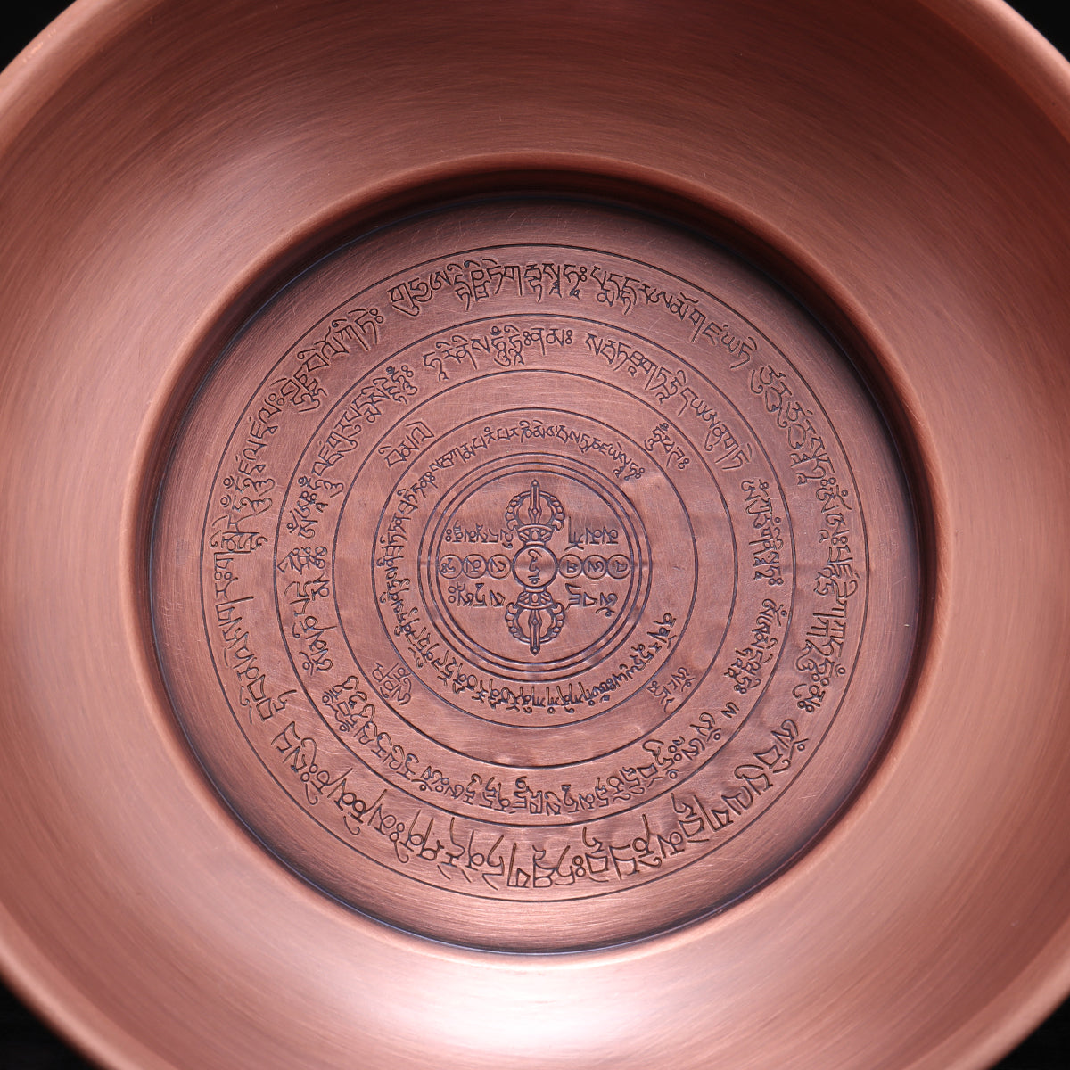 Traditional purple copper smoke offering tray handcrafted for Tibetan Buddhist practice, reflecting Buddhist ritual implements art and sacred culture