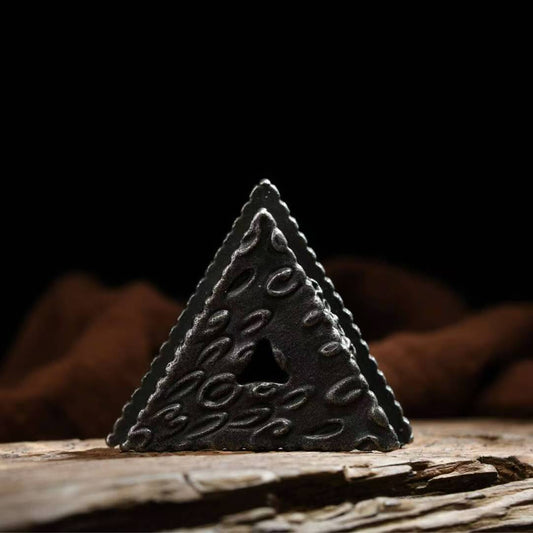 Handcrafted Brass Tian Tie Vajra Phurba with a large base, a traditional Tibetan Buddhist ritual implement. Crafted from brass, perfect for spiritual practices and altar displays.