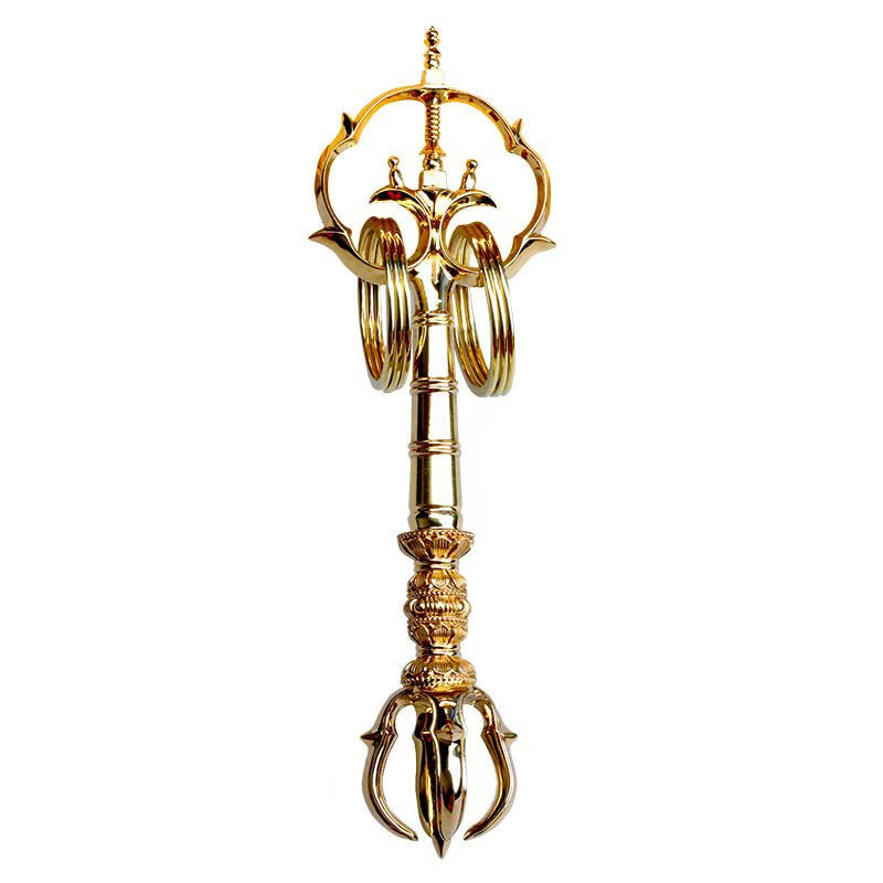 Handcrafted brass Seated Vajra, a polished Tibetan Buddhist ritual tool used for protection, purification, and spiritual growth. Ideal for meditation and ritual practices.