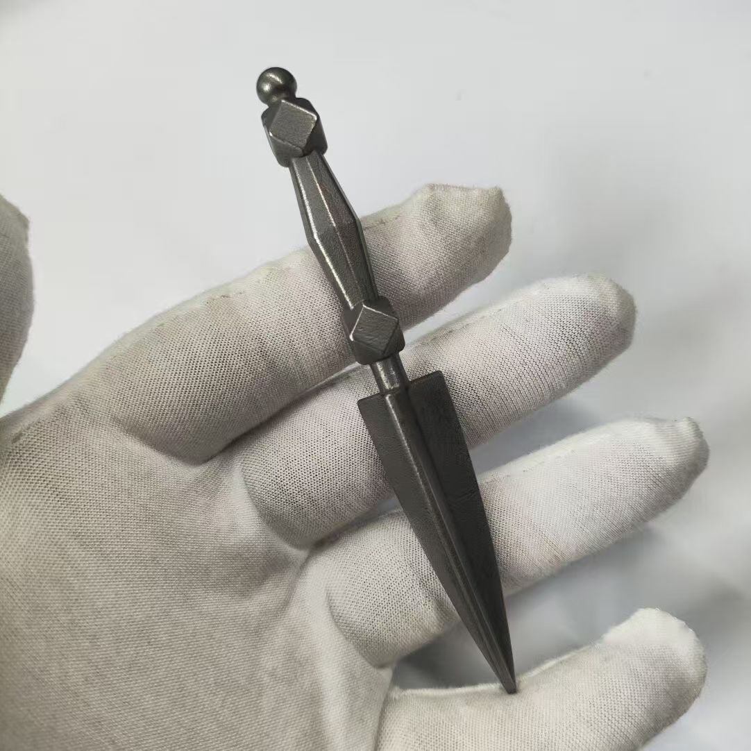 Brass Career Vajra crafted in Tibetan Buddhist ritual implements culture, a powerful Buddhist ritual art symbolizing success, balance, and sacred strength.