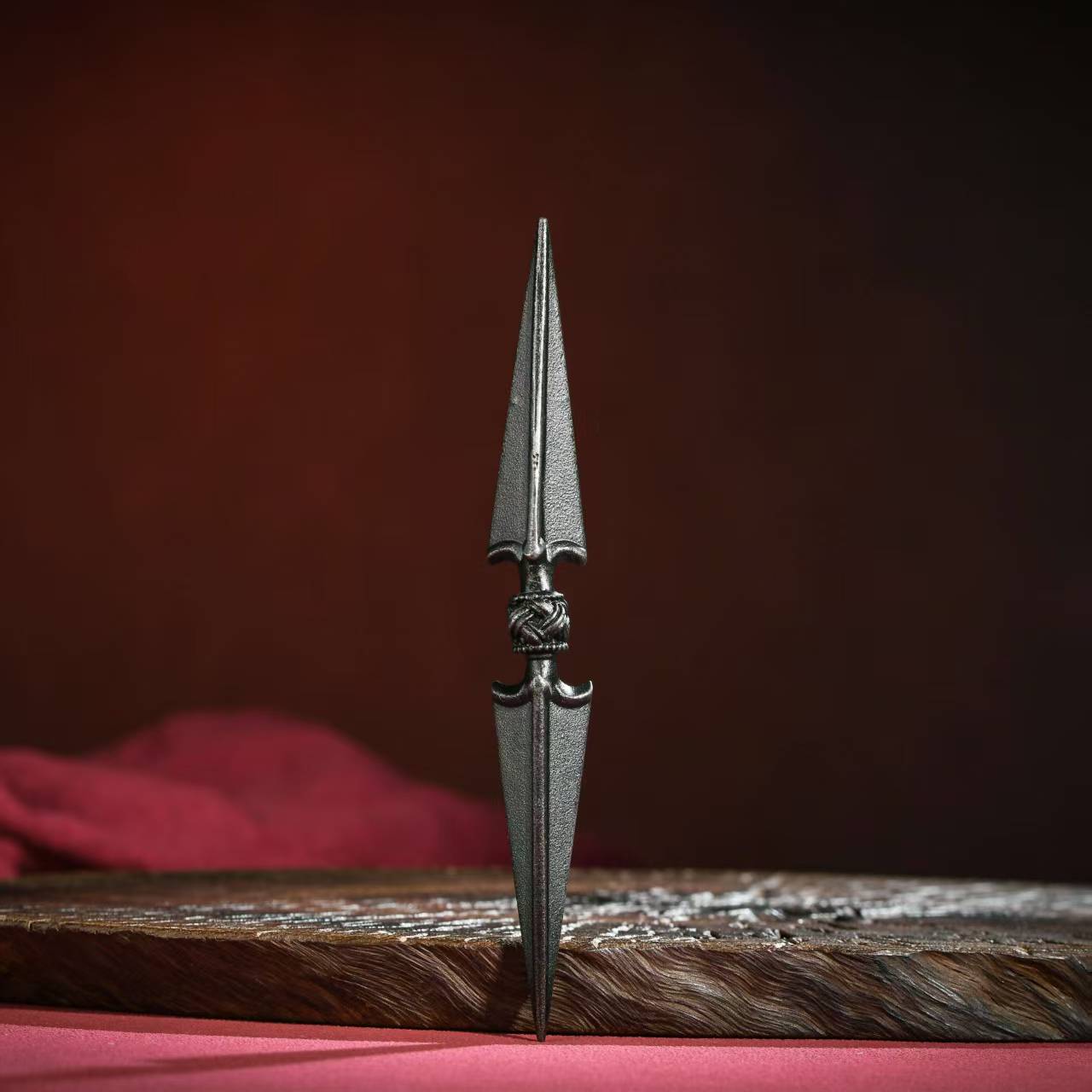 Brass Double-Headed Phurba Vajra, handcrafted for use in Tibetan Buddhist rituals to protect, purify, and bring balance to your spiritual space or altar.