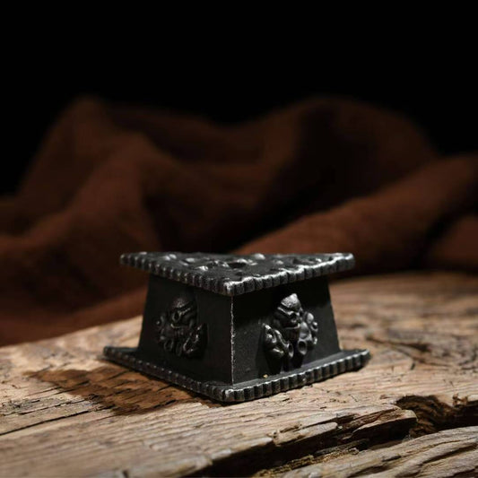 A handcrafted Brass Phurba with large stand, used in Tibetan Buddhist rituals. Symbolizing strength, wisdom, and protection, it is a beautiful addition to your altar or meditation space.