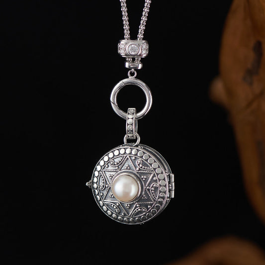 Amethyst S925 Silver Ghau Box Pendant