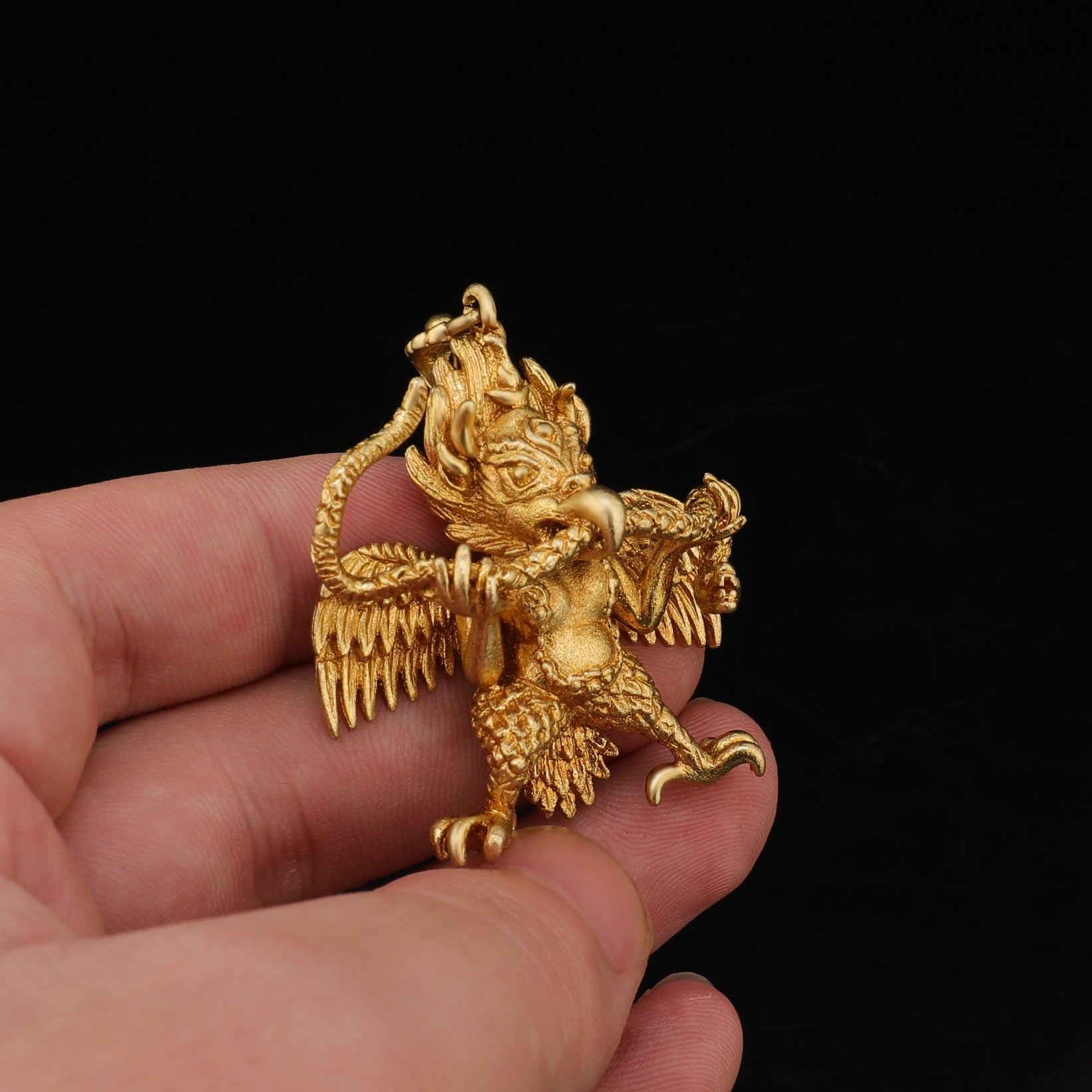 The Garuda is a potent symbol of protection, helping to remove obstacles and challenges from the wearer's path.
