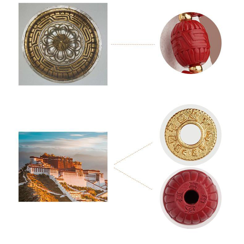 A handmade cinnabar bracelet with copper beads, designed to bring abundance and inner peace. The perfect piece for anyone seeking spiritual balance.