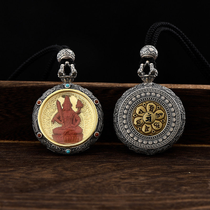 Protective Red Sandalwood Buddha Pendant