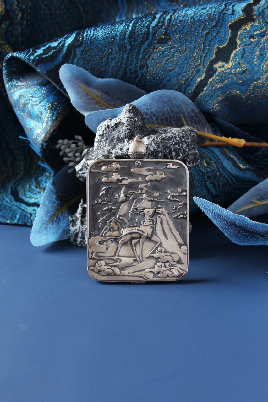 A collection of high-end Tibetan protector Thangka pendants, showcasing various styles including Mahakala and Palden Lhamo.