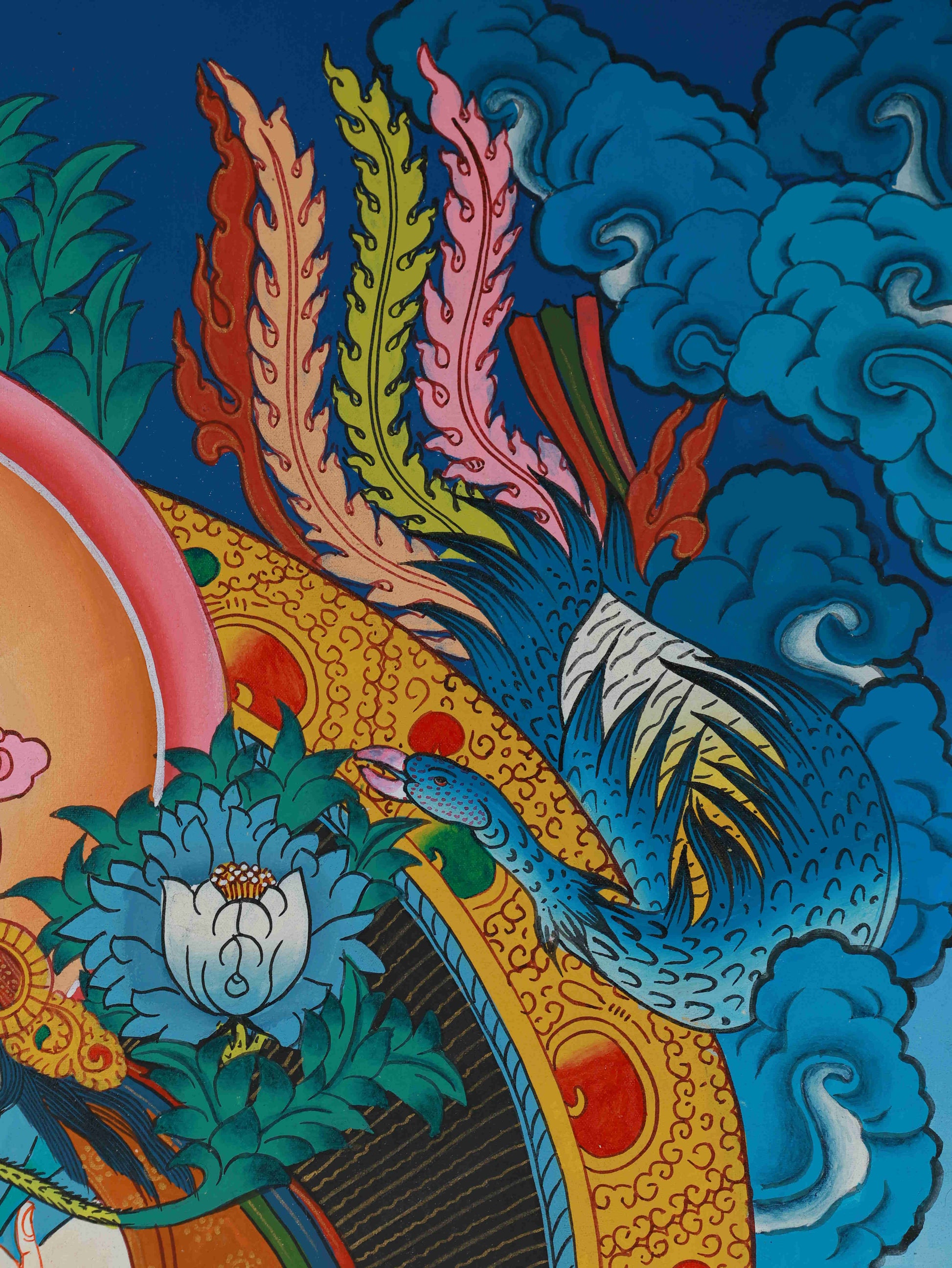Traditional Tibetan Thangka of White Tara - Pure Hand Painted Buddhist Art