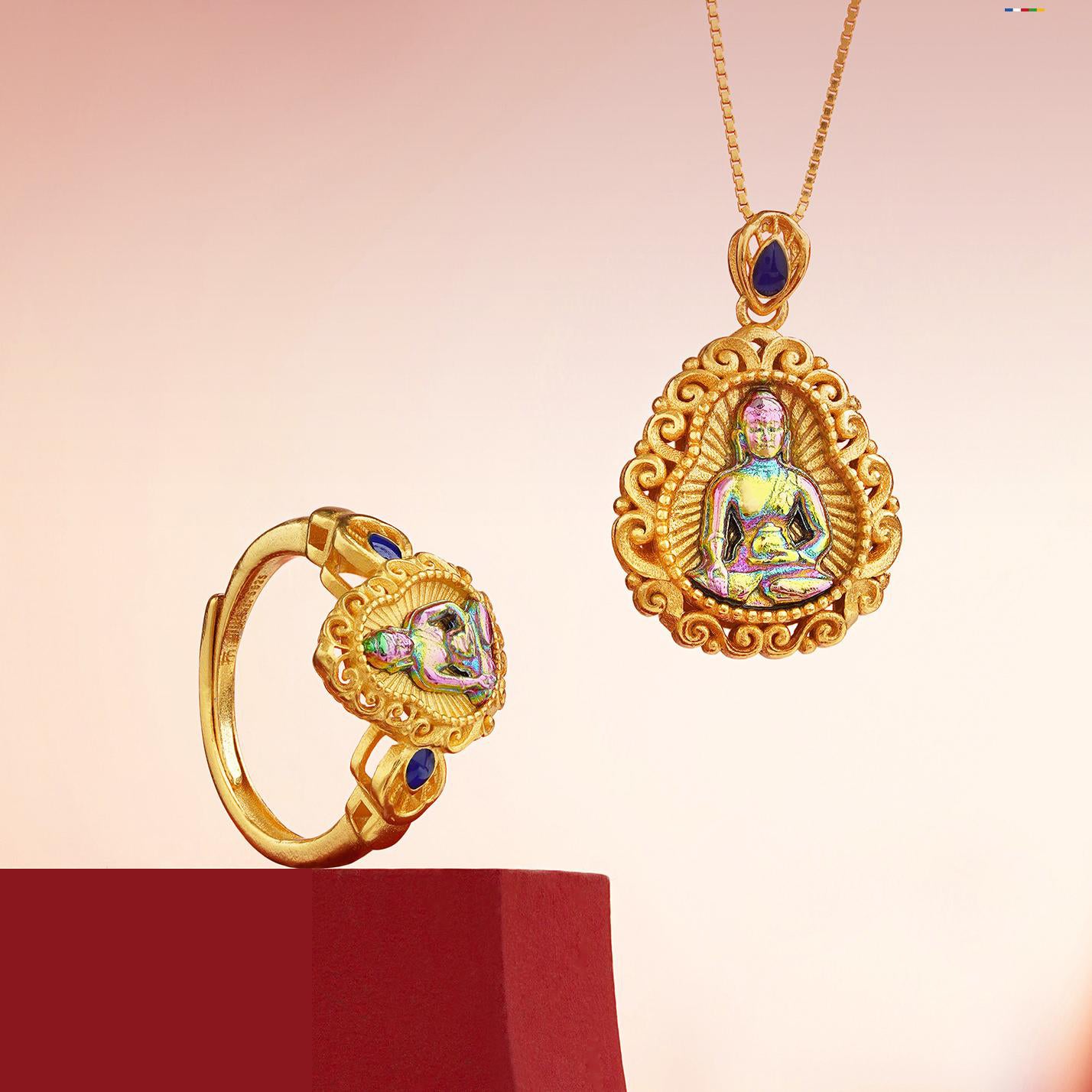 Handcrafted Tibetan Buddhist 925 silver pendant symbolizing longevity and wellness.