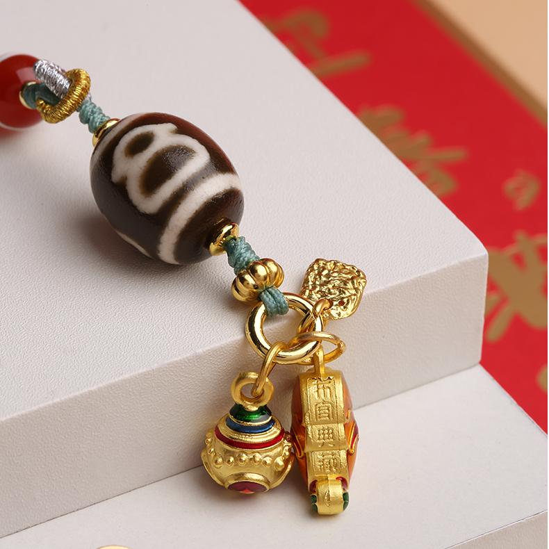 Handcrafted Caicai Tianzu pendant, a symbol of abundance, wealth, and good fortune.