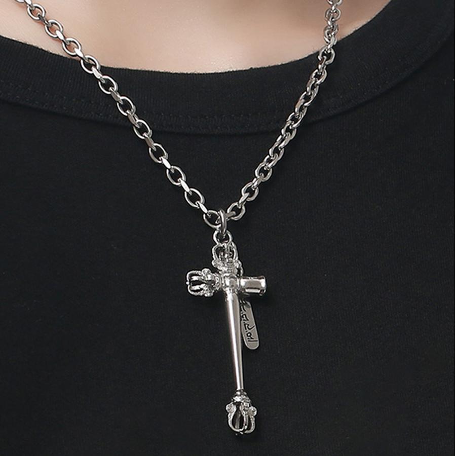 Gunmetal Tibetan necklace handcrafted for strength, grounding, and calm.