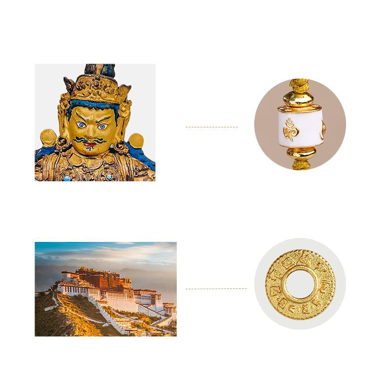 Three-eye Dzi and agarwood pendant symbolizing wisdom and prosperity.