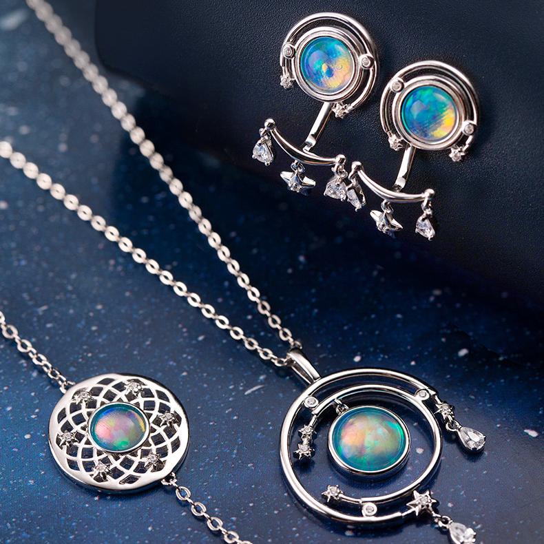 Tibetan Buddhist S925 silver enamel earrings symbolizing peace, elegance, and spiritual awakening.