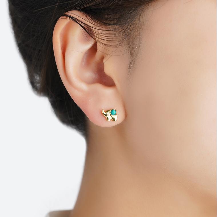 Handcrafted 925 silver stud earrings inspired by Tibetan Buddhist art, enhancing intuition and inner balance.