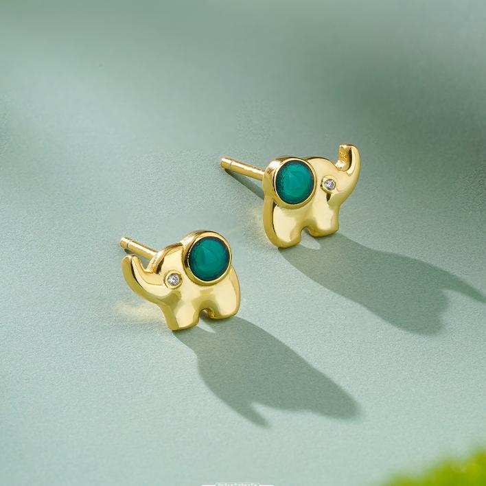 Tibetan handmade zircon earrings symbolizing wisdom, harmony, and enlightenment.