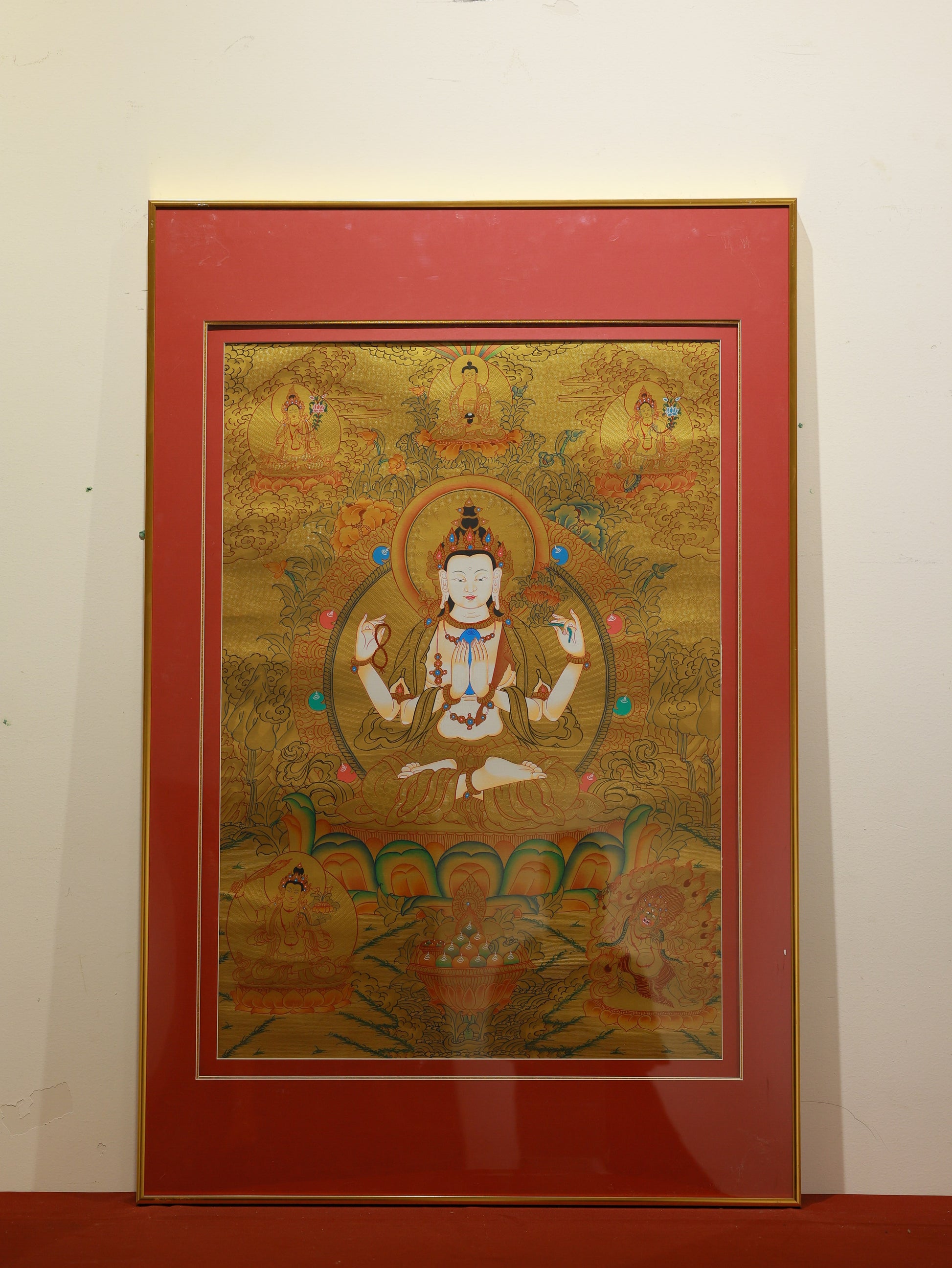 tibetan-buddhist-culture-golden-four-armed-avalokiteshvara-thangka-11.jpg