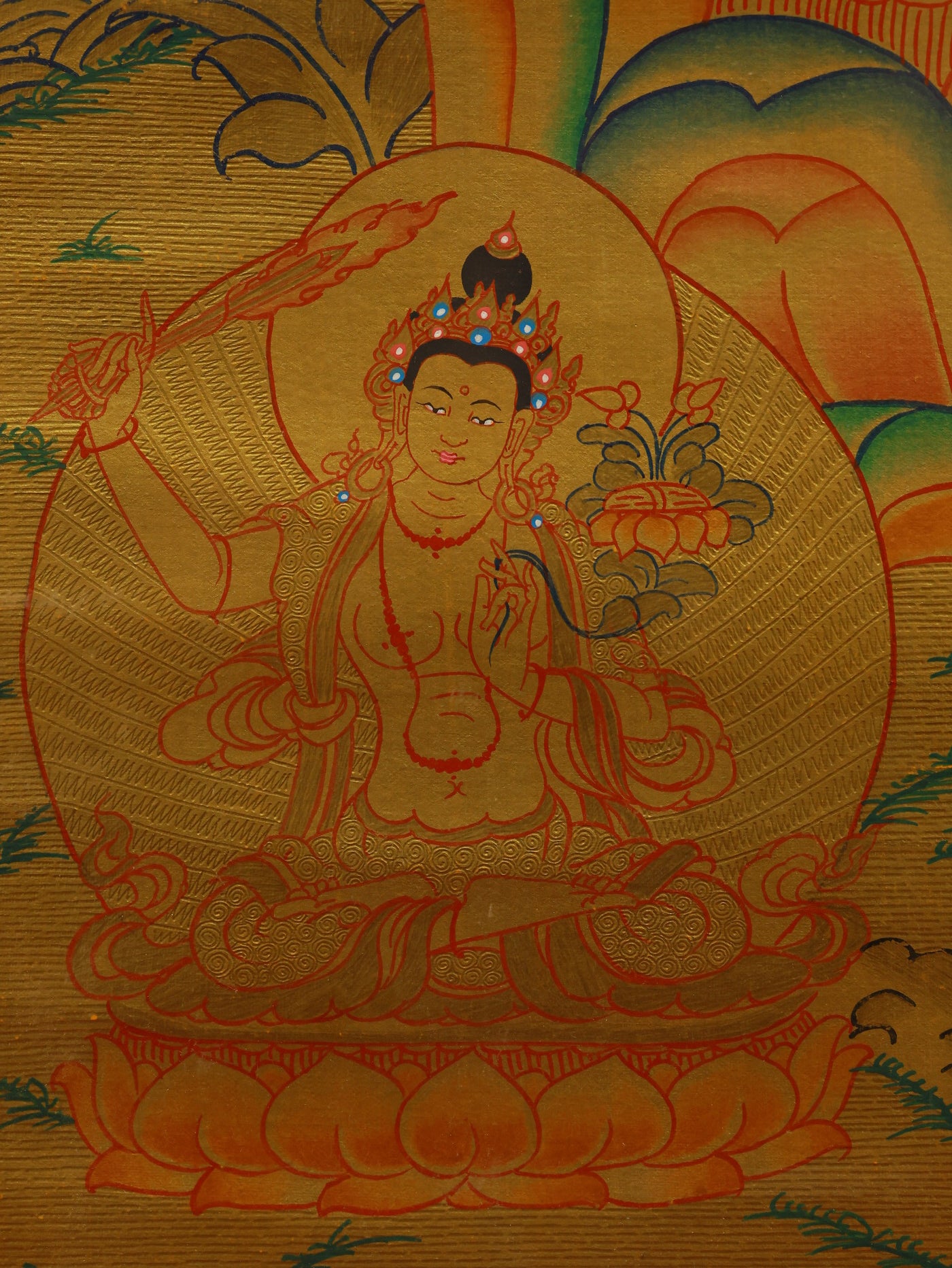 tibetan-buddhist-culture-golden-four-armed-avalokiteshvara-thangka-05.jpg