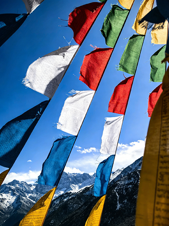 Hanging Prayer Flags