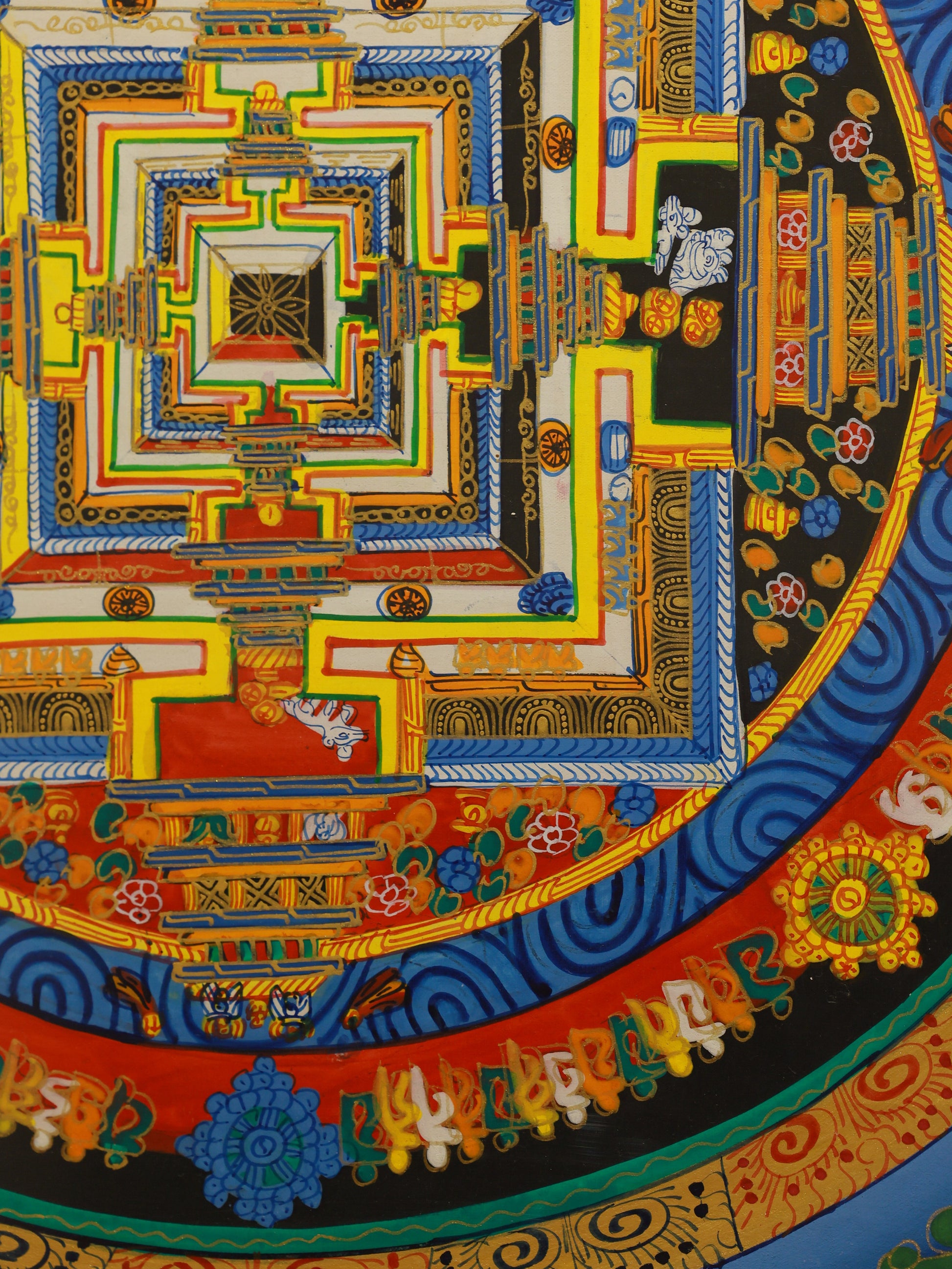 Vajrayogini Mandala thangka symbolizing feminine wisdom, transformation, and enlightenment in Vajrayana Buddhism.