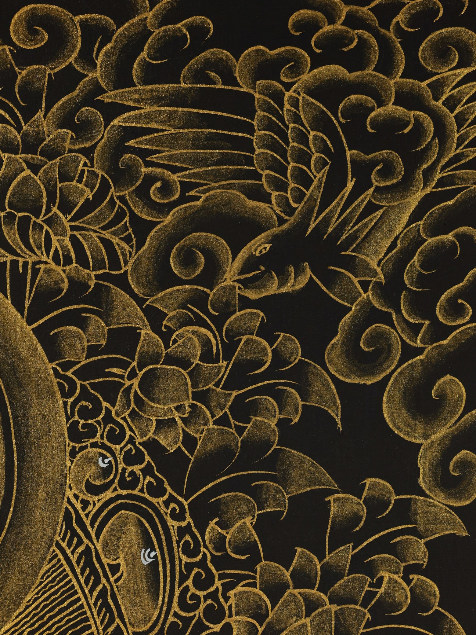 Thangka of the Three Sages of Avatamsaka featuring Samantabhadra, Manjushri, and Vairocana Buddha, embodying the essence of Huayan Buddhist philosophy.