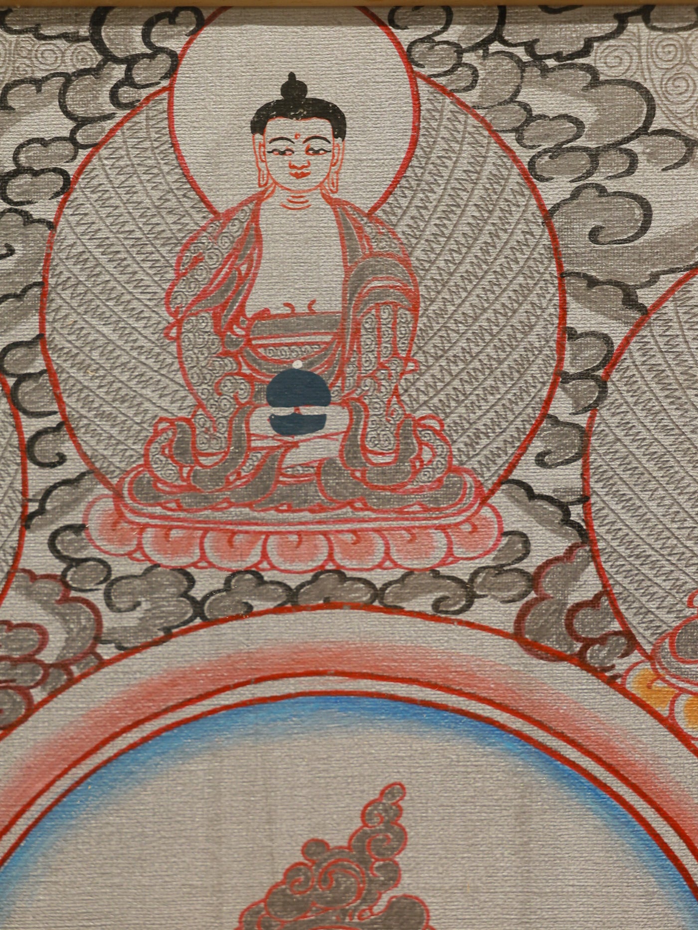 Silver thangka Green Tara representing peace, healing, and compassionate blessings