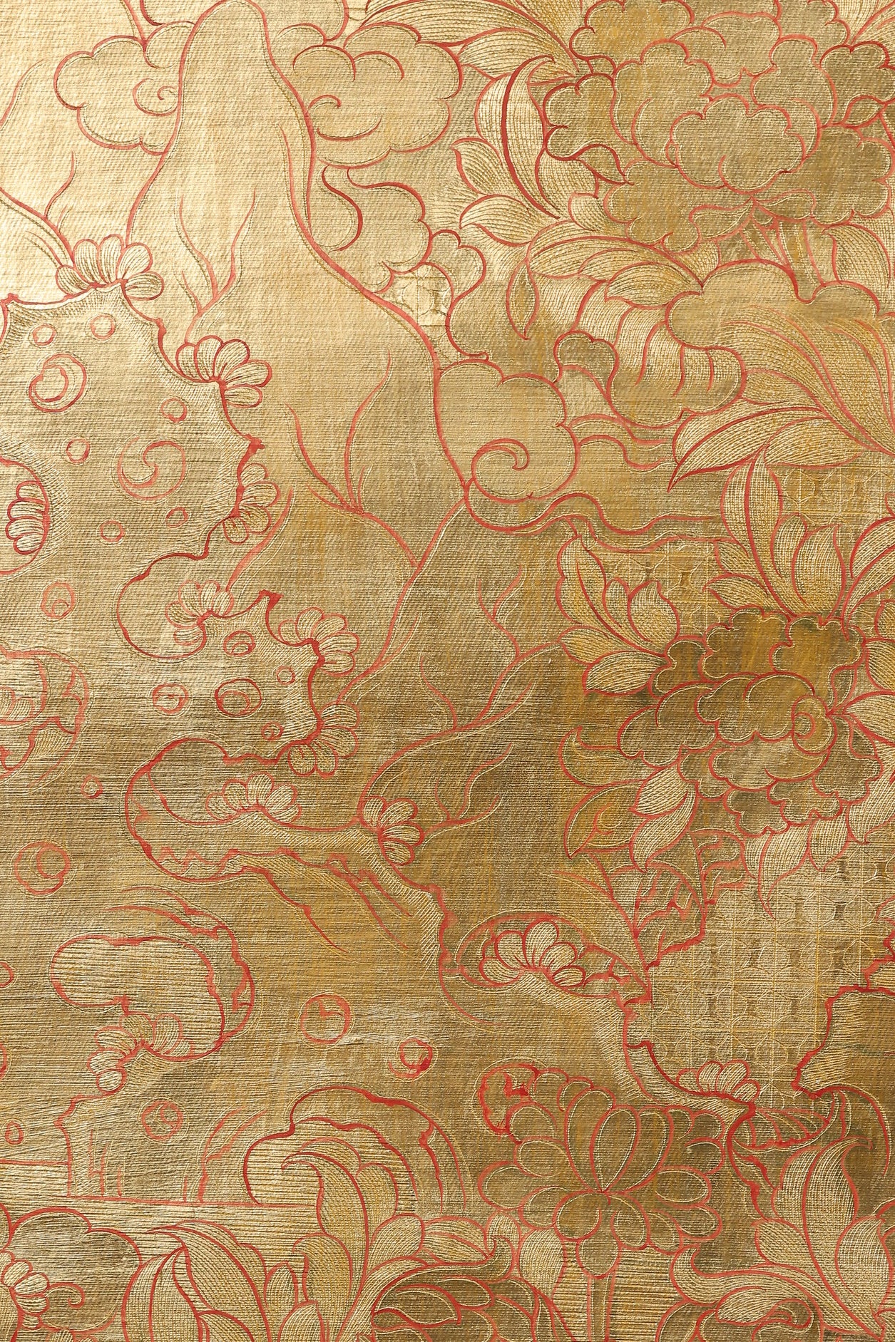 Avalokiteshvara thousand armed Tibetan traditional thangka, 24k gold leaf sacred bodhisattva painting with certificate