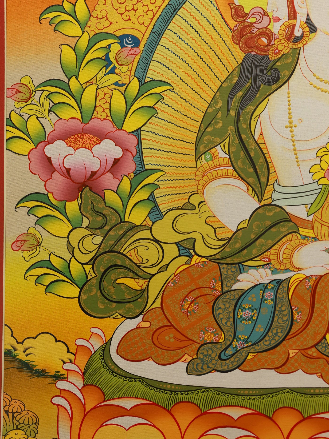 An esoteric Mahavairocana tantric mandala thangka from Tibetan Buddhist Vajrayana tradition.