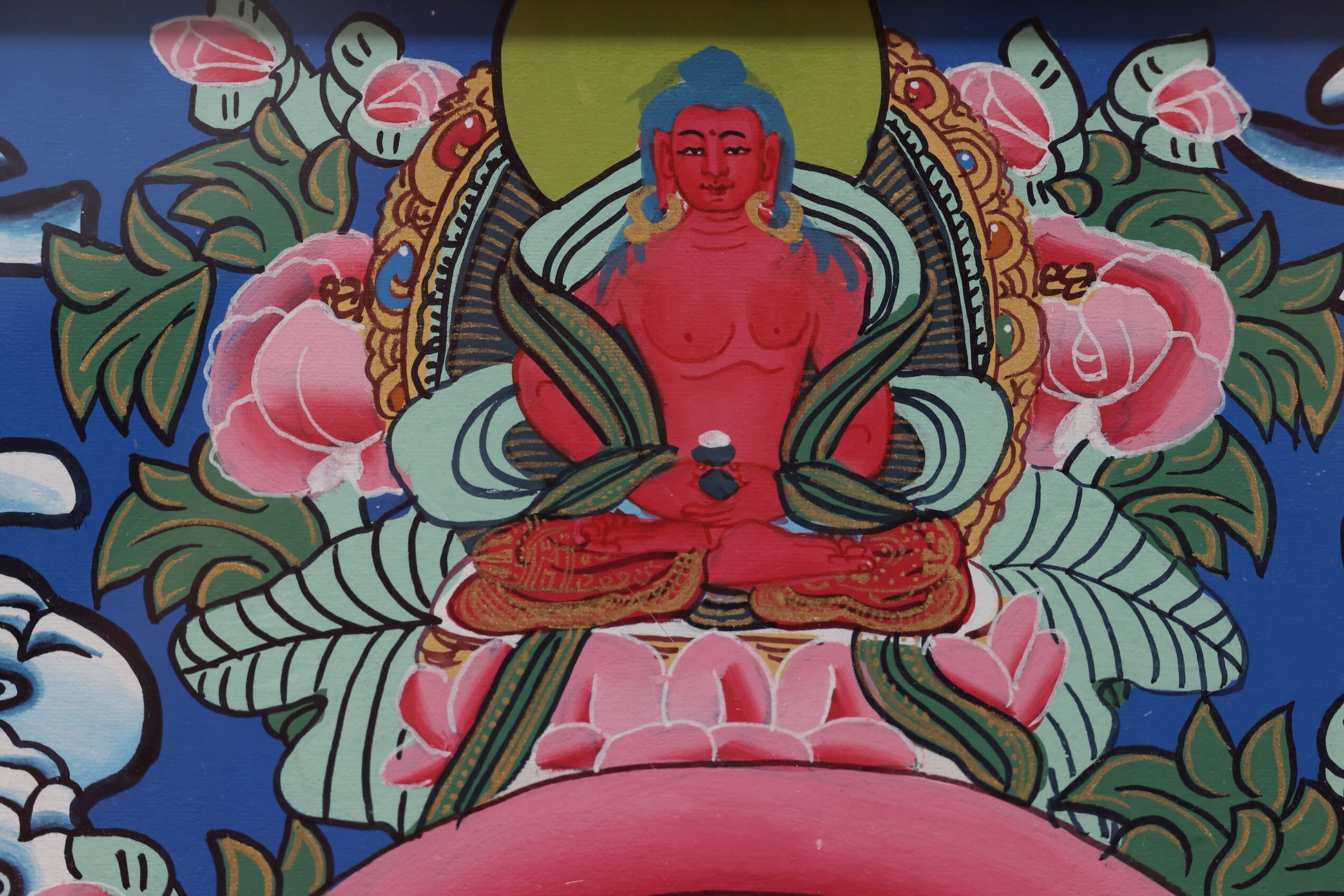 Overview of the Vajradhatu Mandala showing the complete sacred geometry and symbolic layout of the tantric assembly.