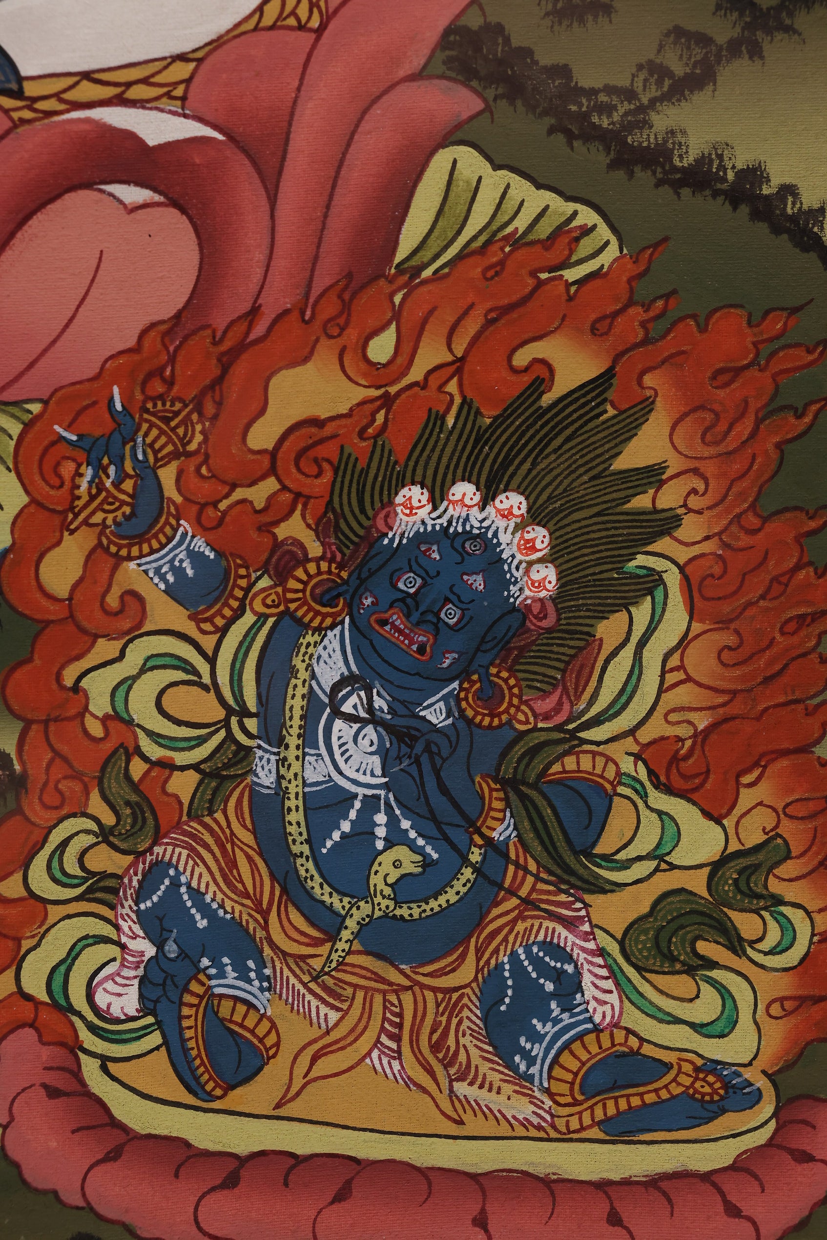White Tara female Bodhisattva thangka symbolizing nurturing compassion and long life