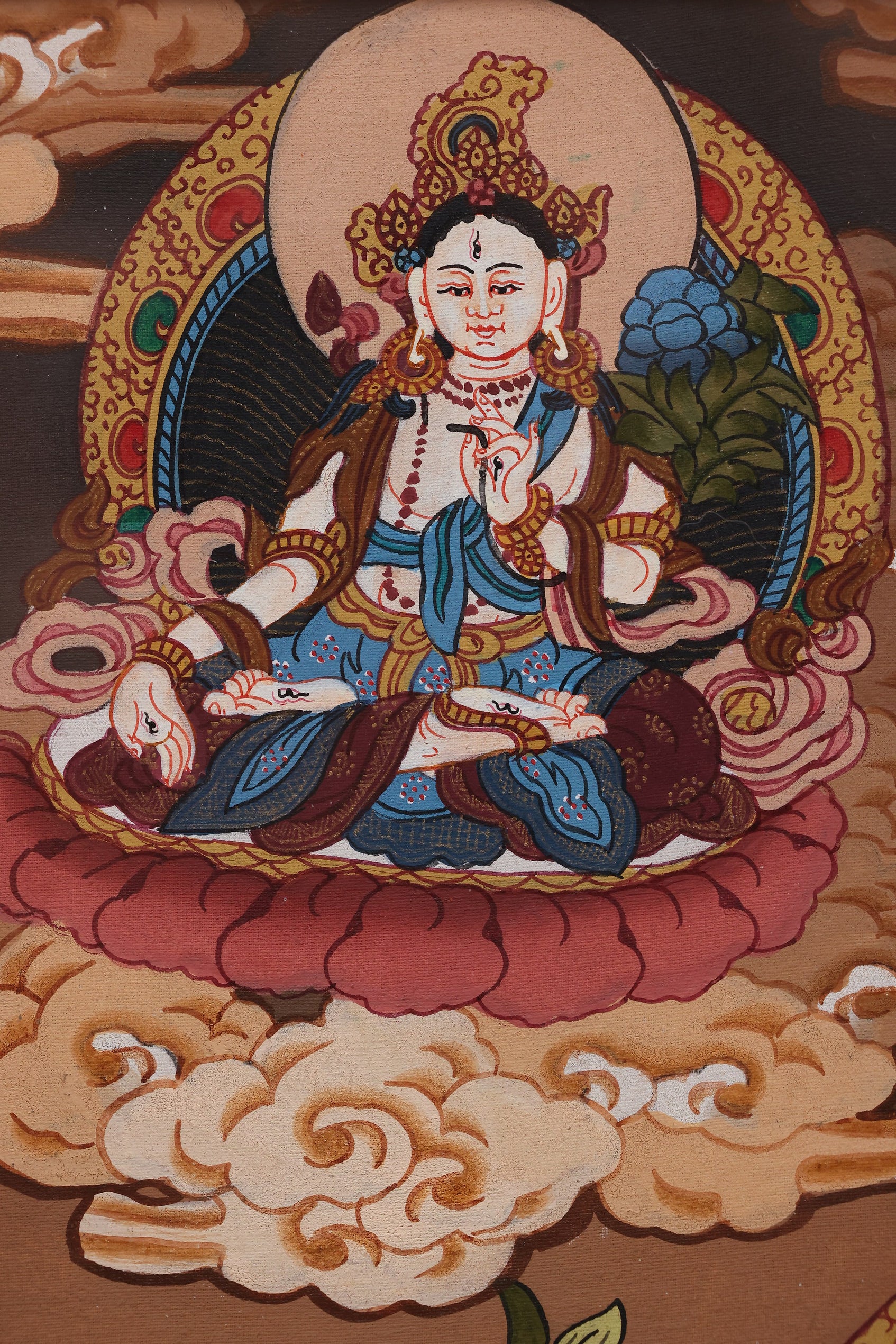White Tara thangka embodying compassion and wisdom in Tibetan Buddhist spiritual practice