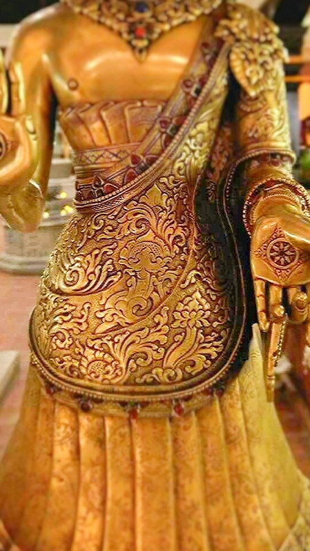 Collectible Dipankara Buddha Statue-Art in Tibetan Buddhist tradition, handmade with mineral pigments, ideal Tibetan Buddhist statues for spiritual art collectors