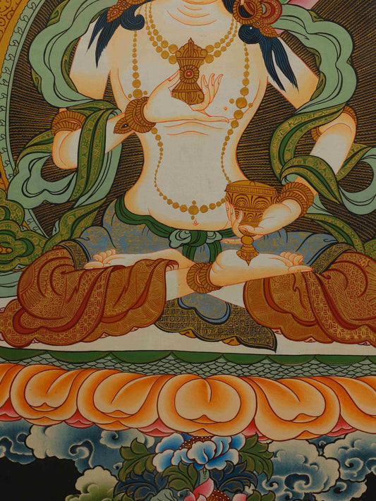 Dorje Sempа Tibetan Thangka crafted on sacred canvas with mineral pigments.