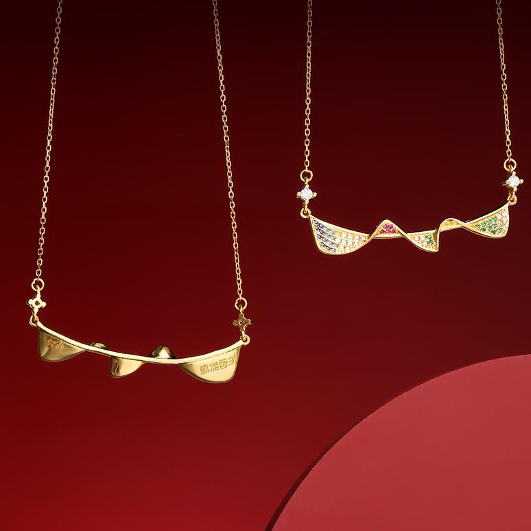 Handmade Tibetan Buddhist 925 Silver Fanghua Ruyi Pendant Necklace – Symbol of Peace and Harmony