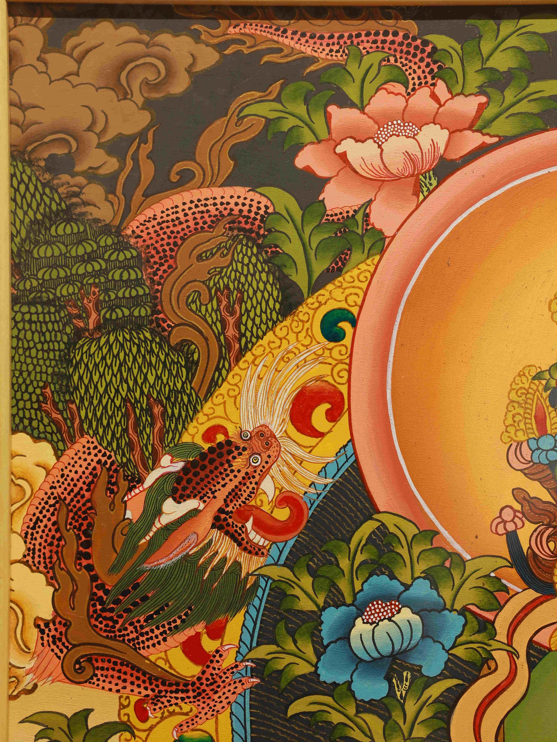 Tibetan Buddhist Green Tara Deity Thangka Art for Healing and Enlightenment