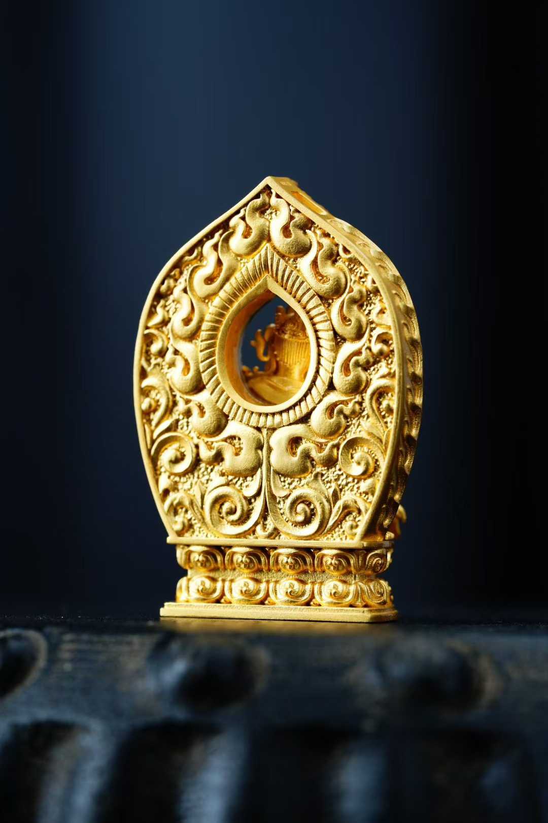 Copper Green Tara pendant, handcrafted with precision in Tibetan Buddhist style.