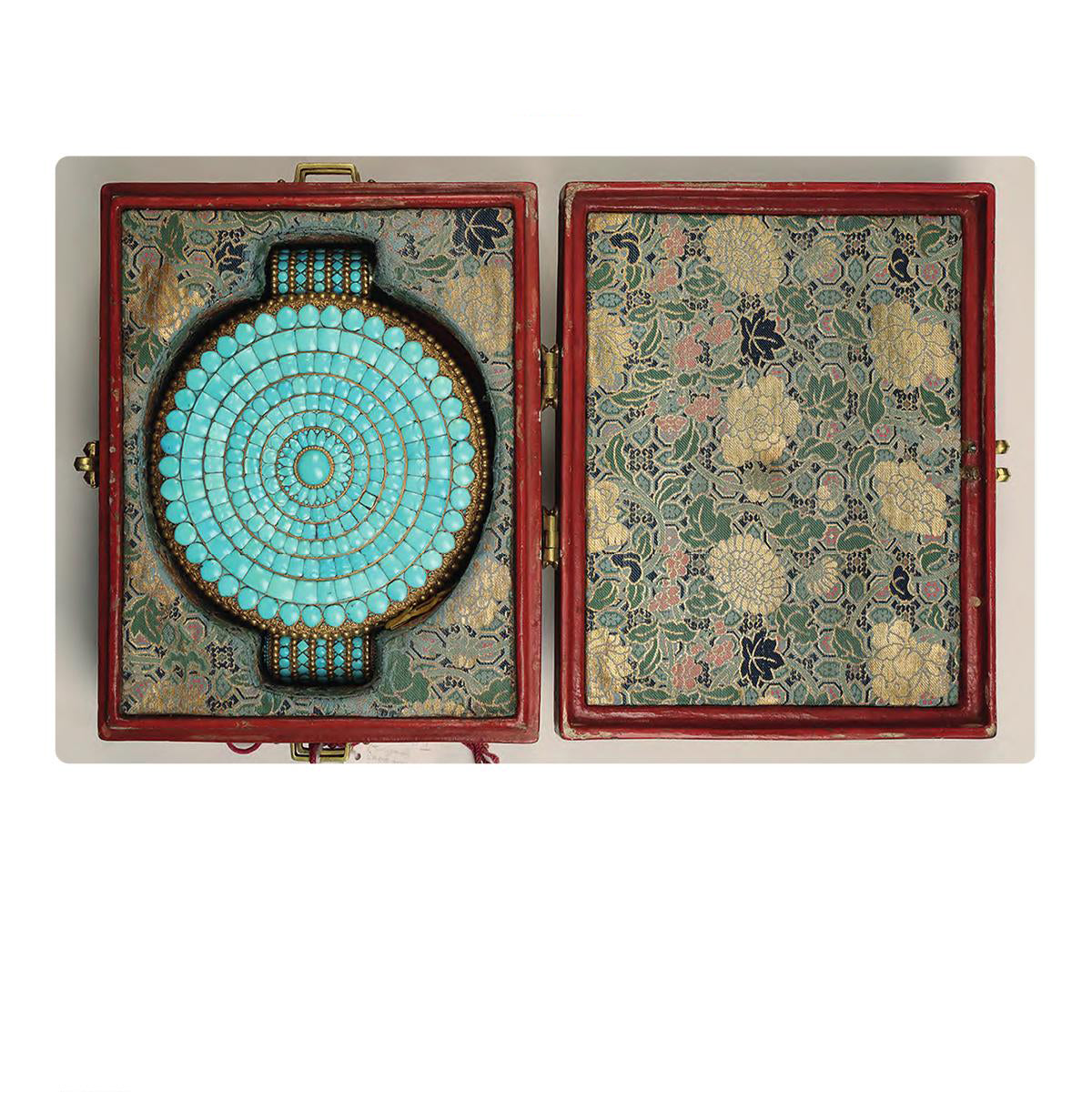 Pure hand-painted Tibetan-Buddhist turquoise earrings made from 925 silver, reflecting Buddha art and Tibetan craftsmanship.