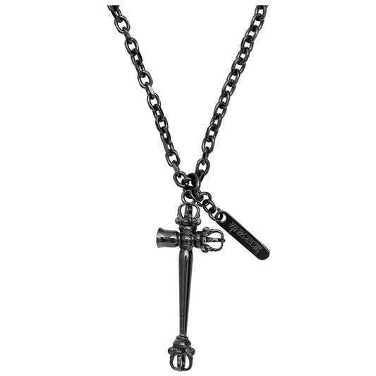 Handcrafted Tibetan gold necklace representing spiritual strength and clarity.