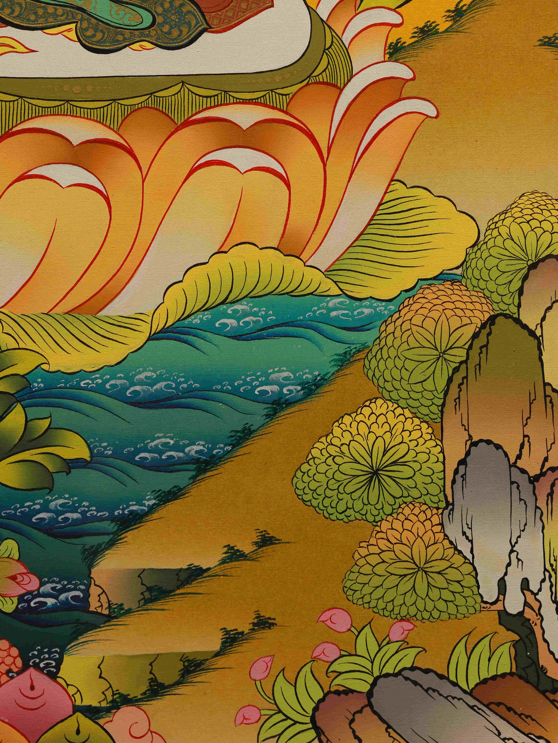 Tibetan Buddhist Samantabhadra Thangka art, representing virtue, spiritual awakening, and harmony.