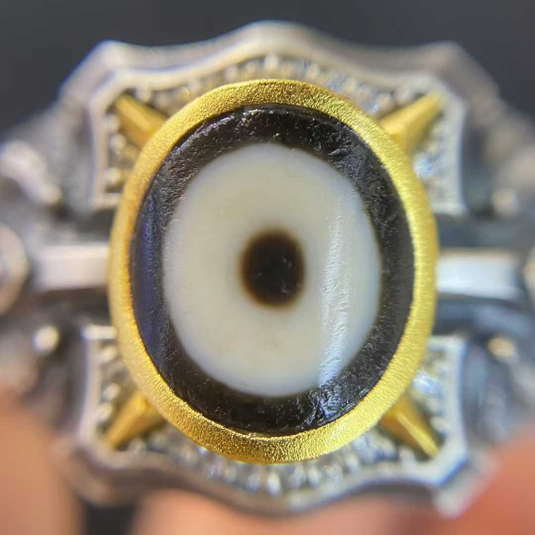 Artisan-made S925 Yamantaka Vajra ring symbolizing protection and courage