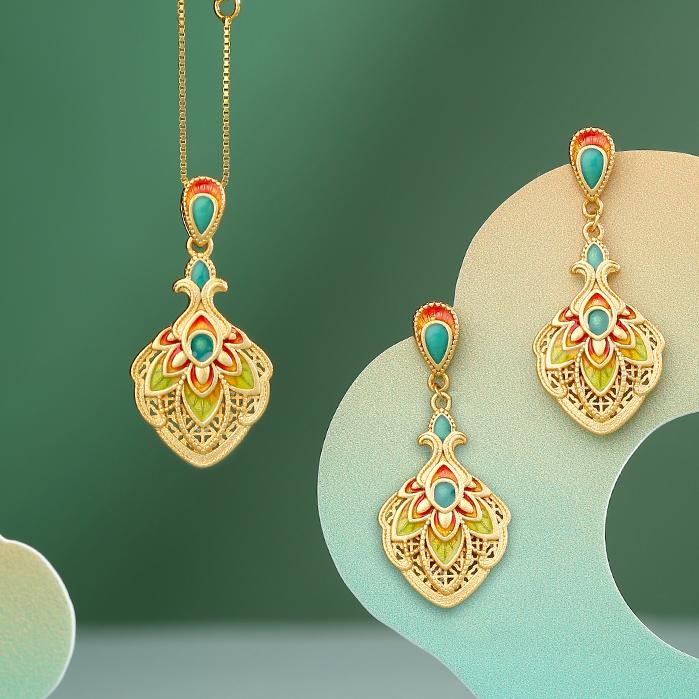 Artisan 925 silver Buddhist earrings symbolizing inner harmony and spiritual awakening.