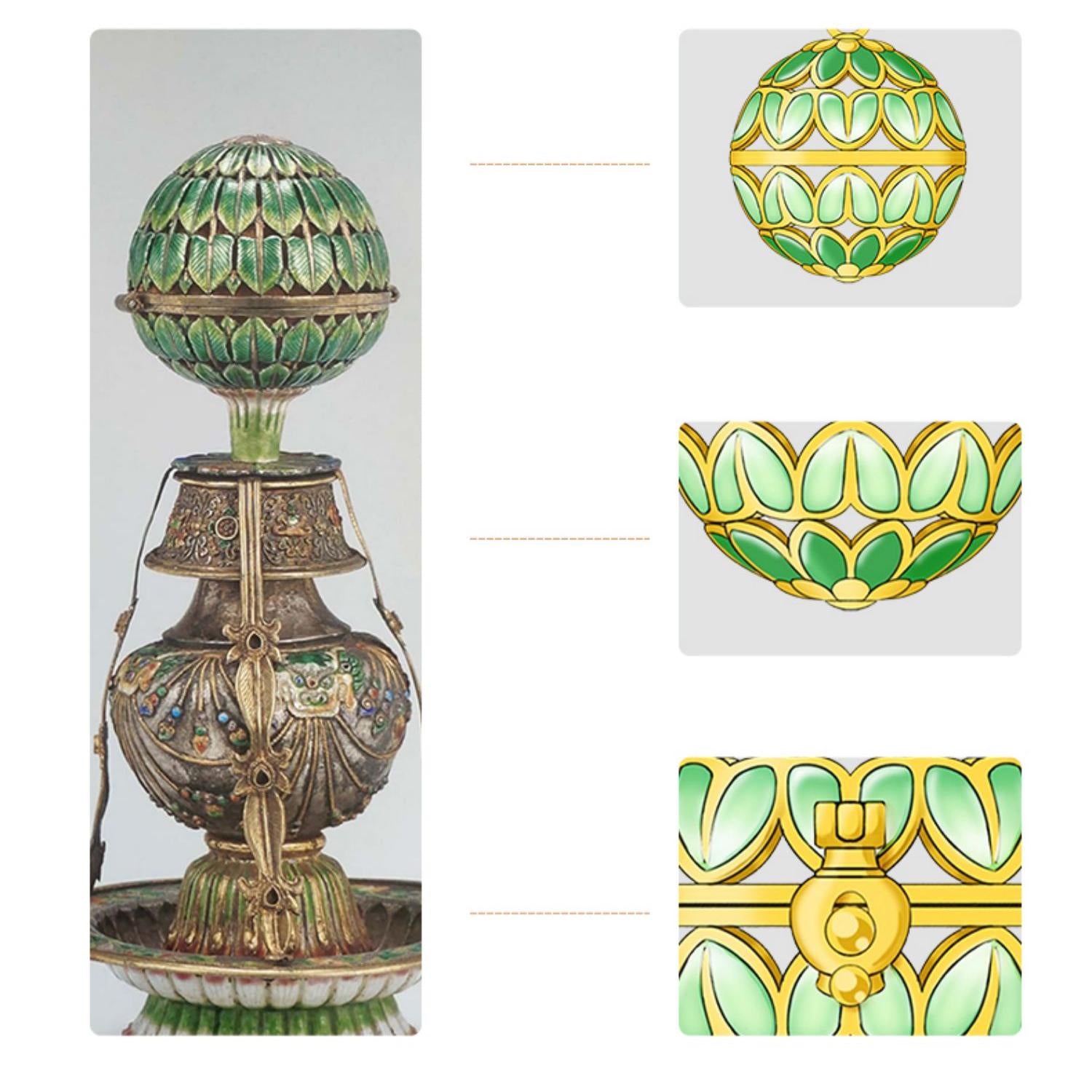 Eternal Knot Inspired Loop Design in 925 Silver Pendant and Earrings