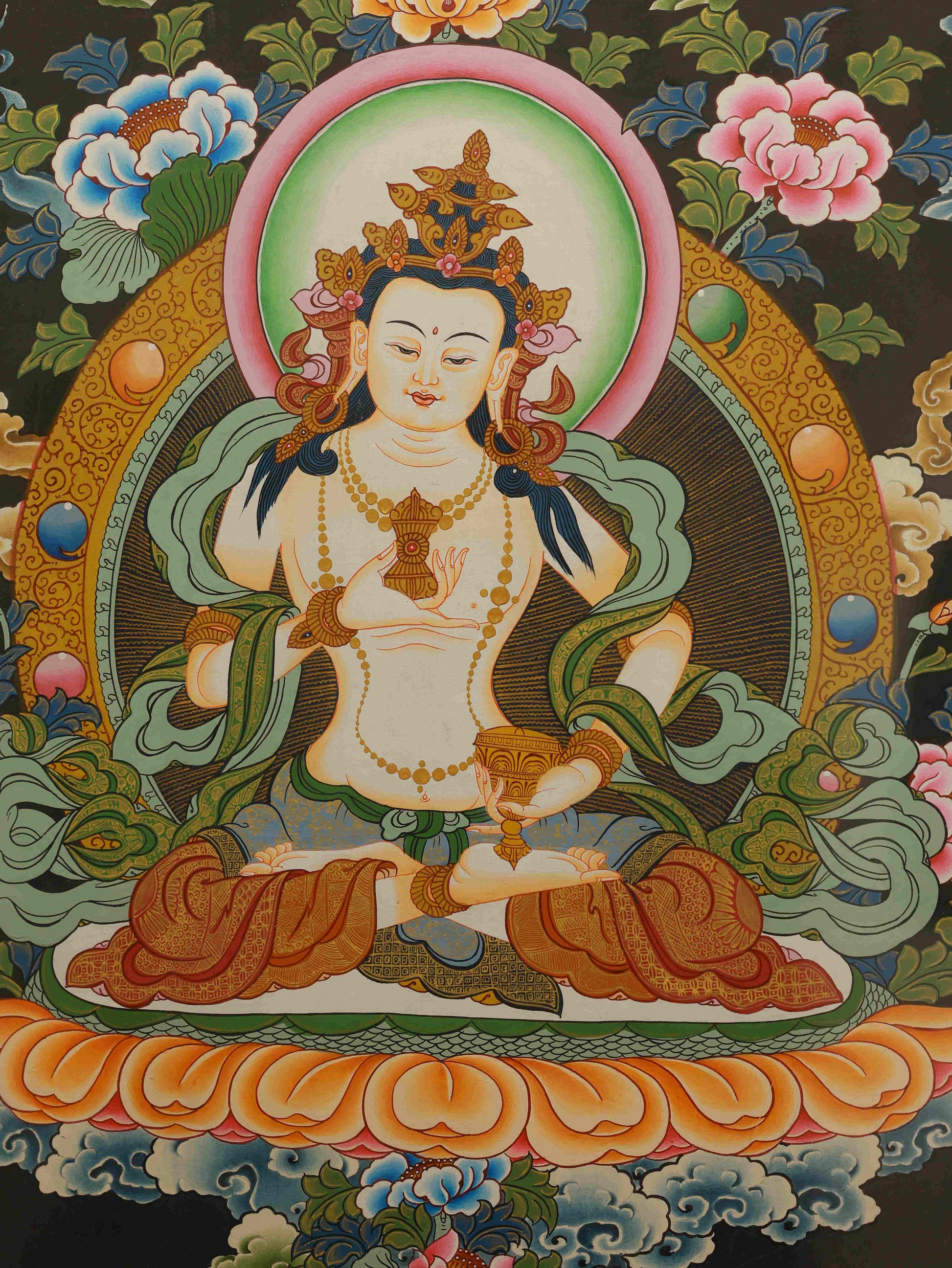 Dorje Sempа Tibetan Thangka artwork for meditation, wisdom, and inner clarity.