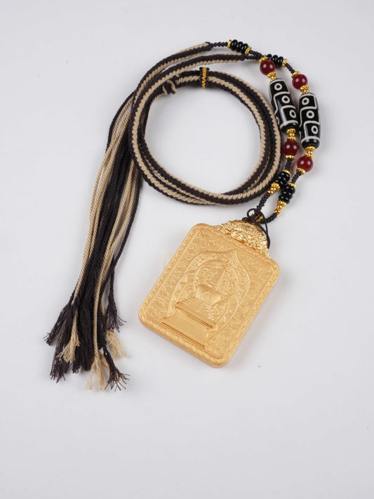 Handmade Literary Wealth Deity thangka painting - traditional Tibetan art with natural mineral pigments