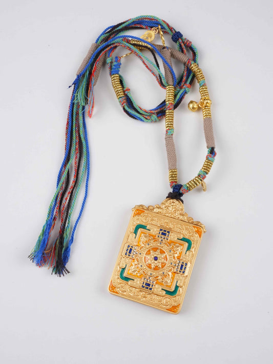 Handmade Literary Wealth God thangka painting - traditional Tibetan art with natural mineral pigments